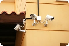 placing security cameras around home